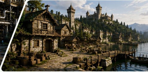 3D environment design render