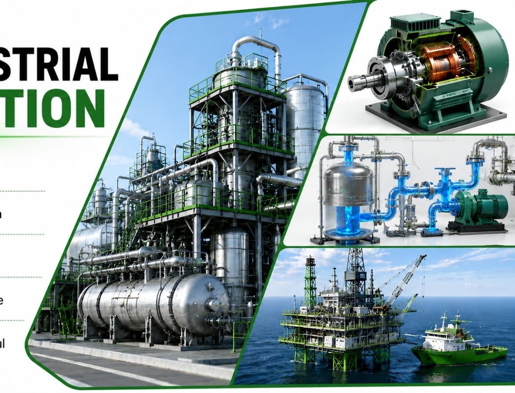 3D industrial animation montage